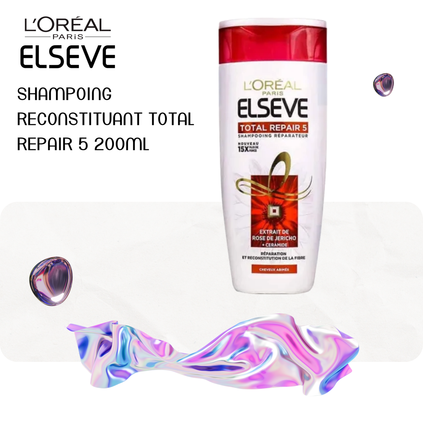 Shampoing reconstituant Total Repair 5 200ml - ELSÈVE