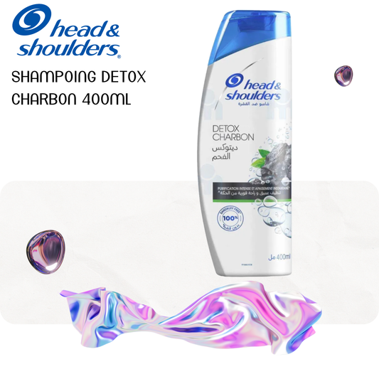 Shampoing Detox Charbon 400ml - HEAD & SHOULDERS