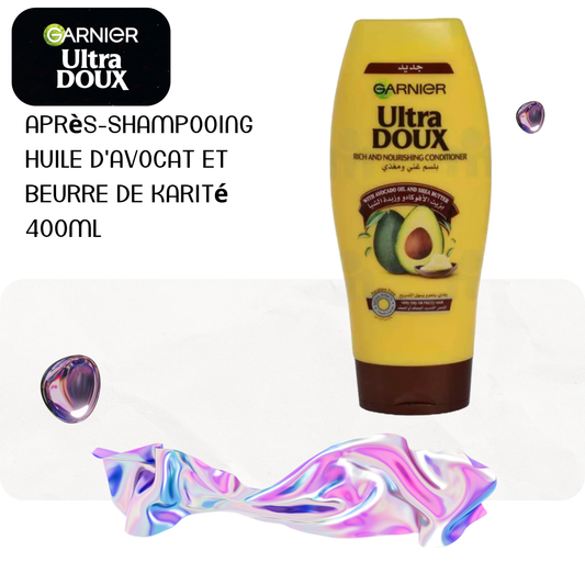 Après-Shampooing huile d'avocat et beurre de karité 400ml - ULTRA DOUX