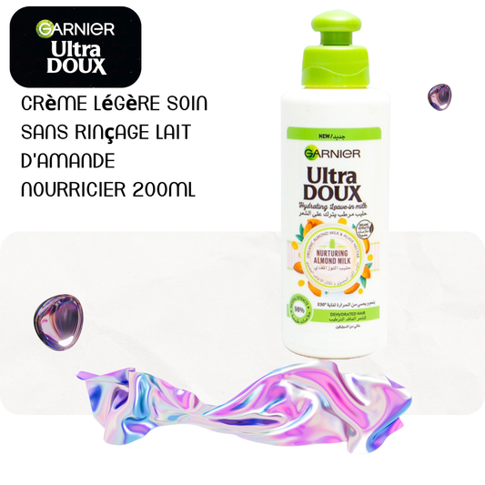 Crème légère soin sans rinçage lait d'amande nourricier 200ml - ULTRA DOUX