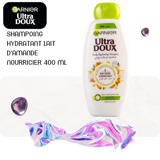 Shampoing hydratant lait d'amande nourricier 400 ml - ULTRA DOUX