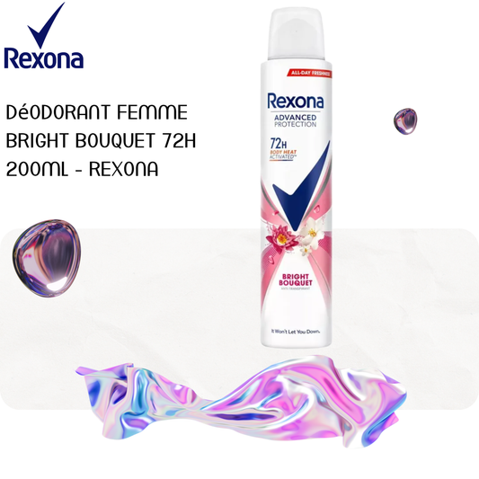 Déodorant femme Bright bouquet 72h 200ml - REXONA