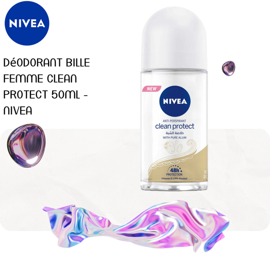 Déodorant bille Femme Clean Protect 50ml - NIVEA