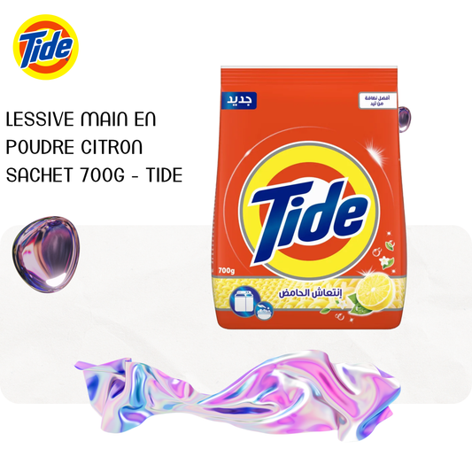 Lessive main en poudre citron sachet 700g - TIDE