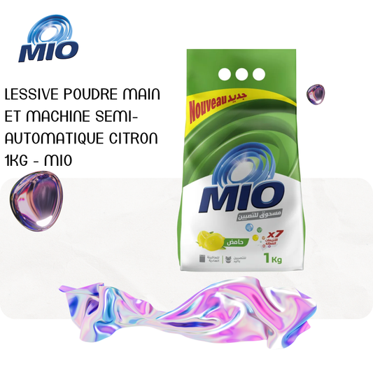 Lessive poudre main et machine semi-automatique citron 1kg - MIO