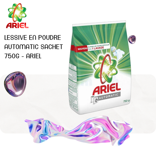 Lessive en poudre Automatic sachet 750g - ARIEL