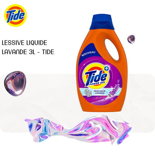 Lessive liquide lavande 3L - TIDE