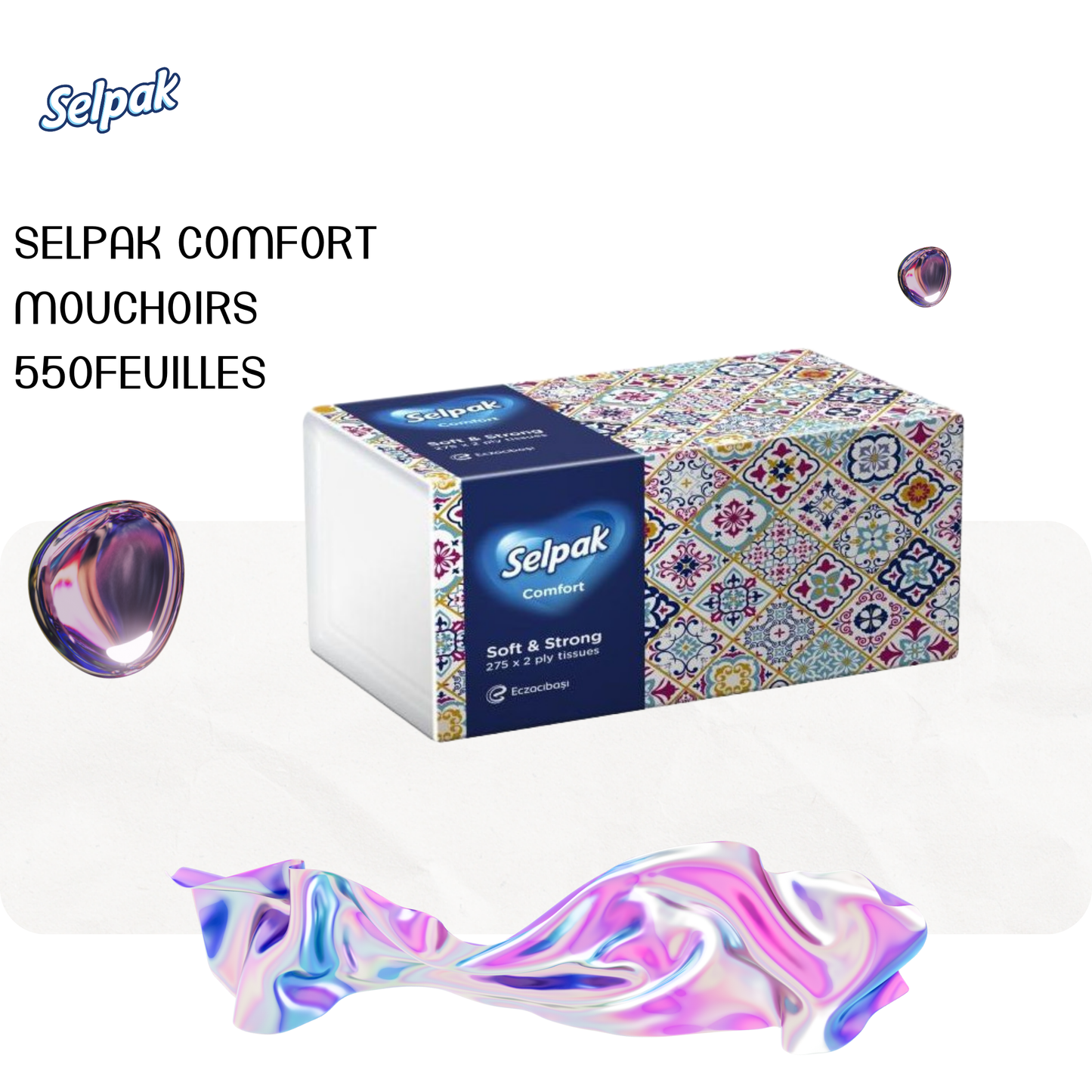 SELPAK comfort mouchoirs 550feuilles