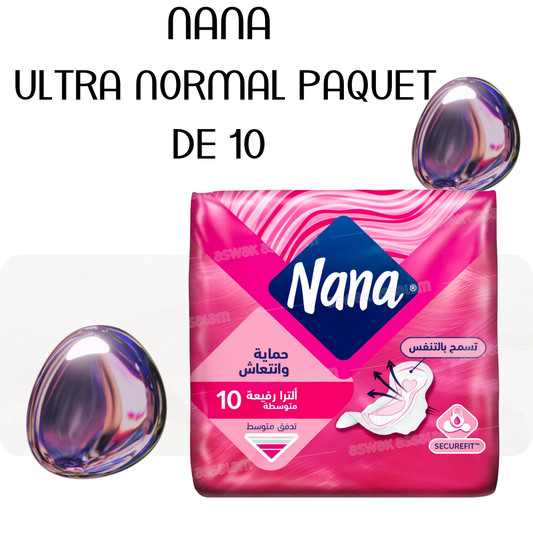 SERVIETTES HYGIENIQUES ULTRA NORMAL PAQUET DE 10 NANA