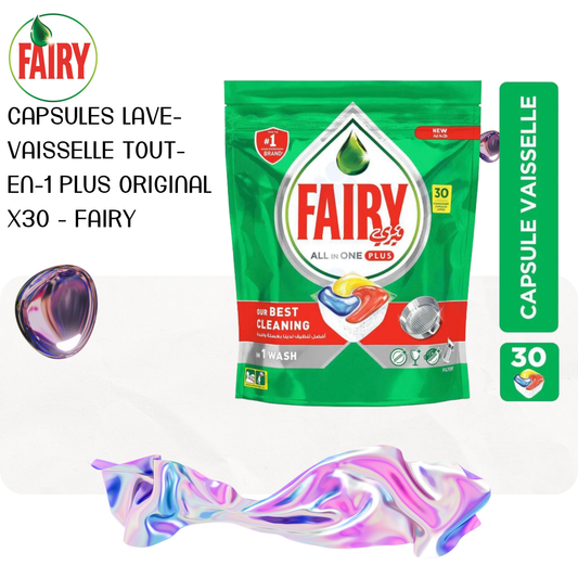 Capsules lave-vaisselle Tout-En-1 Plus Original x30 - FAIRY