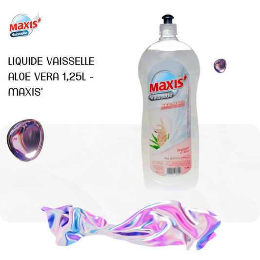 Liquide vaisselle aloe vera 1,25L - MAXIS'