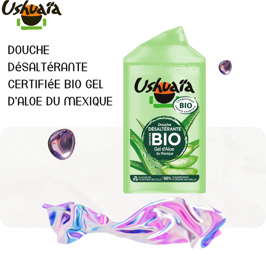 Douche Désaltérante Certifiée Bio Gel d'Aloe du Mexique - Uhsuaia