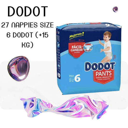 27 Nappies Size 6 Dodot (+15 Kg) - Couches
