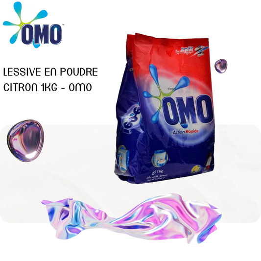 Lessive en poudre citron 1Kg - OMO