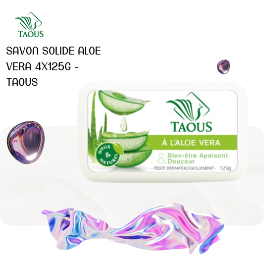 Savon solide aloe vera 4x120g - TAOUS