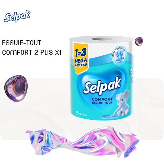Essuie-tout comfort 2 plis x1 - SELPAK