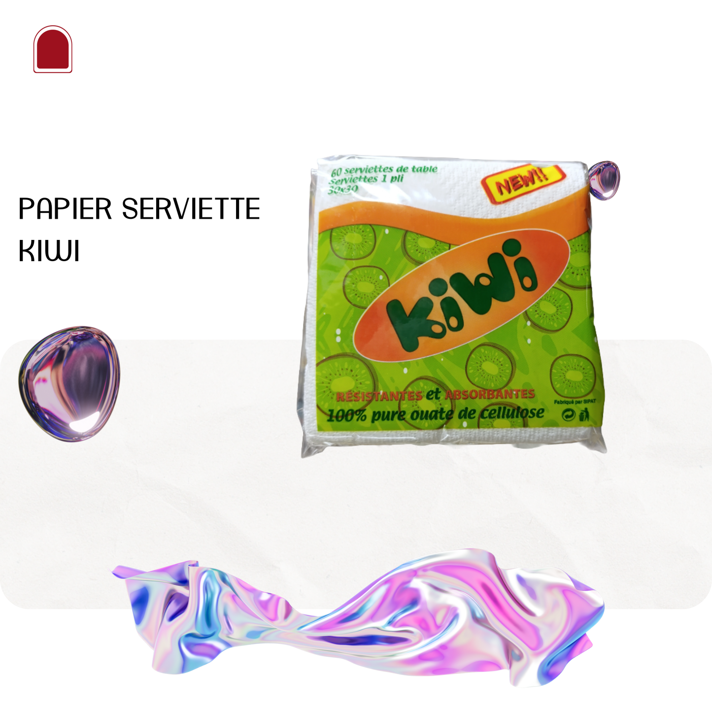 papier serviette - kiwi